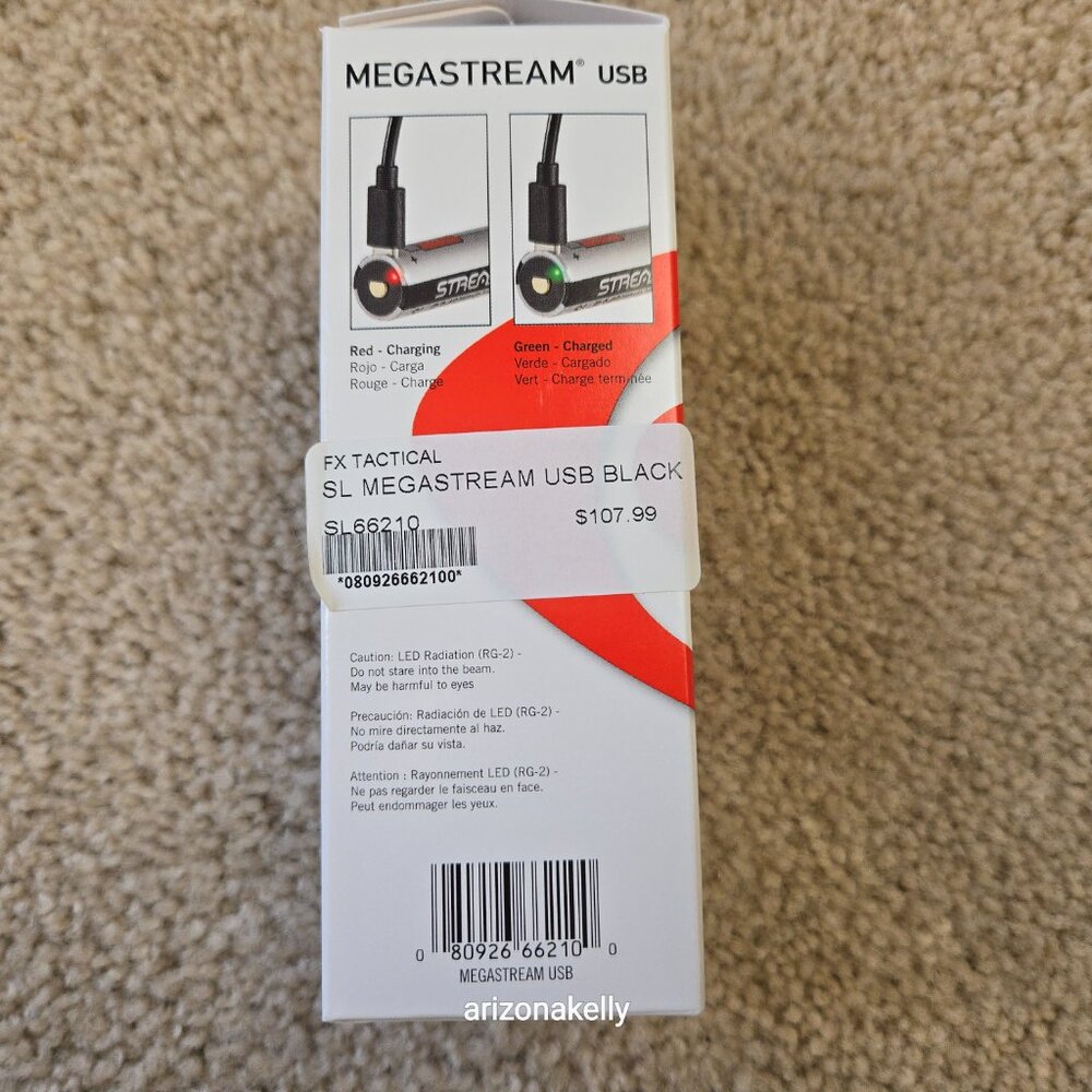NIB Streamlight MegaStream USB Tactical Flashlight **1800 LUMENS** LEO Police - Picture 7 of 8